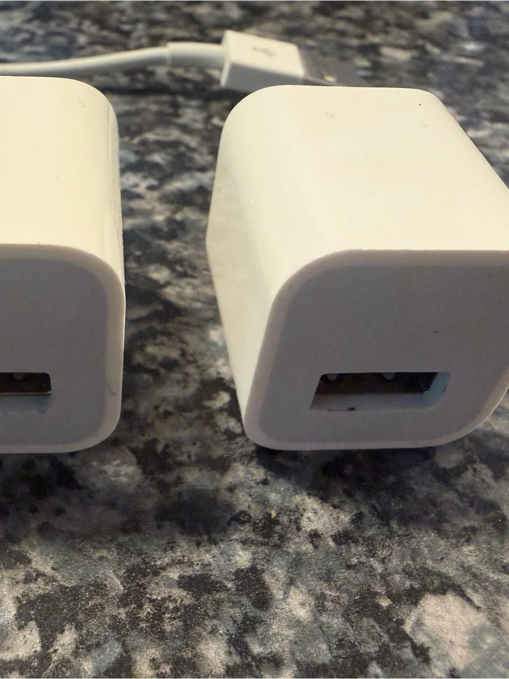 Official Apple 5W USB-A Power Adapting Blocks & Charging Cables (2)